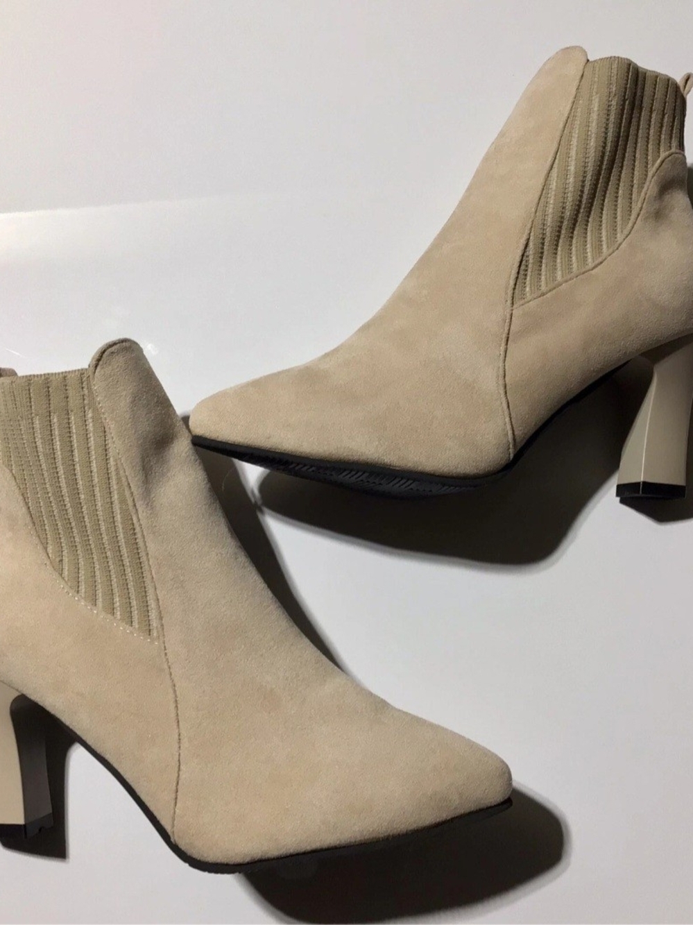 Hot New Womens Size 8 Suede Slip-on  Pointed-Toe Casual Formal Ankle Boots